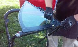 A recent emergency auto glass replacement job in the Yuba City, CA area