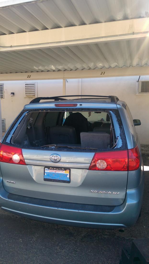 A recent auto glass replacement job in the area